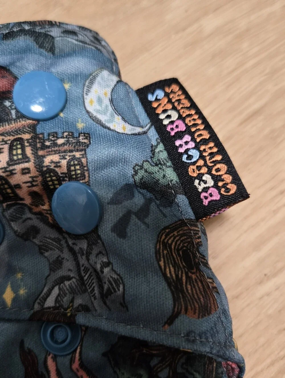 Beach buns one size pocket cloth diaper fantasy print